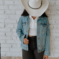 Womens Tribal Denim Jacket LRG - Thumbnail 1