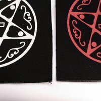 Ouija Planchette Pentagram Symbol Satanic Goth Sew-on Patches - Thumbnail 2