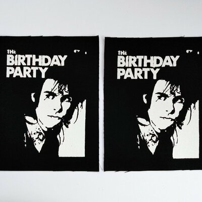 Nick cave the birthday party goth post punk sew-on patches