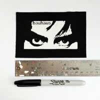 Bauhaus Peter Murphy Eyes Goth Punk Sew-on Patches - Thumbnail 1