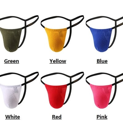 Multi-color 7pk gay men's sexy underwear low-rise tagless high-legs thong t-string underpants kx019dk