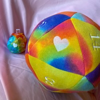 Large Rainbow Plush D20 - Thumbnail 2
