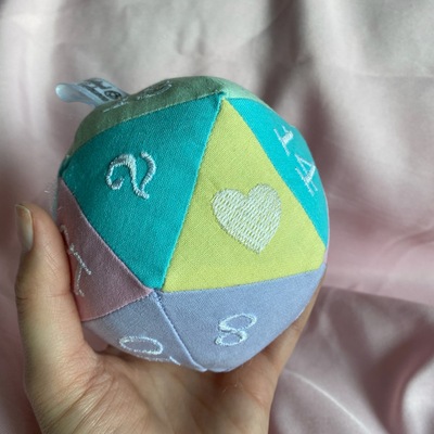 Pastel small plush d20
