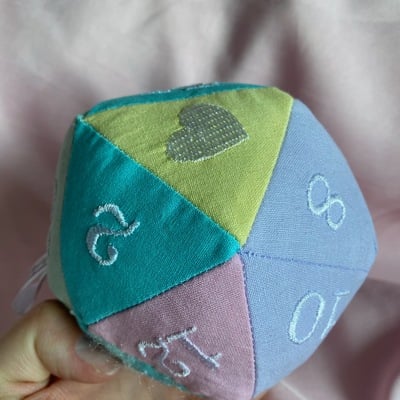 Pastel small plush d20