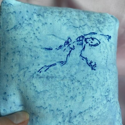 Light blue jellycube plushie 