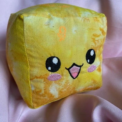 Yellow jellycube plushie