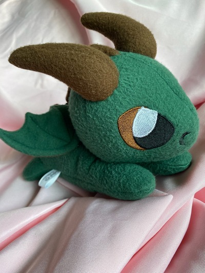 Green/Brown Western Dragon Plushie
