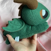 Green/Brown Western Dragon Plushie - Thumbnail 1