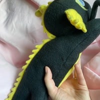 Black/Yellow Eastern Dragon Plushie - Thumbnail 1