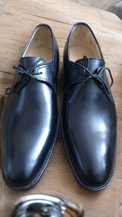 Black Chukka Lace Up Handmade Dress Shoes For Men