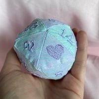 Purple/Green D20 Cat Toy - Thumbnail 1