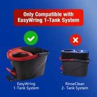 Compatible with 1-Tank Spin Mop Head for O-Cedar Spin Mop Refill, EasyWring Spin Mop Microfiber Refill, Easy Cleaning Mop Head Replacement 4 Pack - Thumbnail 3