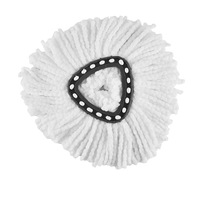 Compatible with 1-Tank Spin Mop Head for O-Cedar Spin Mop Refill, EasyWring Spin Mop Microfiber Refill, Easy Cleaning Mop Head Replacement 4 Pack - Thumbnail 1