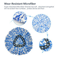Spin Mop Refill Compatible with 2-Tank Ocedar Spin Mop Head Refill Accessory EasyWring Rinseclean Microfiber Mop Replacemet Refills Pack of 6 - Thumbnail 11