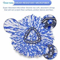 Spin Mop Refill Compatible with 2-Tank Ocedar Spin Mop Head Refill Accessory EasyWring Rinseclean Microfiber Mop Replacemet Refills Pack of 6 - Thumbnail 12