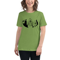 Monkeys in black Women's Relaxed T-Shirt - Thumbnail 2