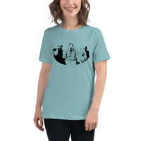 Monkeys in black Women's Relaxed T-Shirt - Thumbnail 4