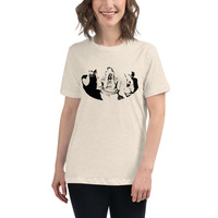 Monkeys in black Women's Relaxed T-Shirt - Thumbnail 14