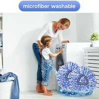 Spin Mop Refill Compatible with 2-Tank Ocedar Spin Mop Head Refill Accessory EasyWring Rinseclean Microfiber Mop Replacemet Refills Pack of 4 - Thumbnail 4