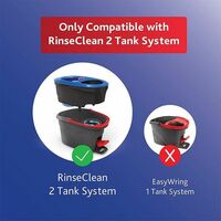 Spin Mop Refill Compatible with 2-Tank Ocedar Spin Mop Head Refill Accessory EasyWring Rinseclean Microfiber Mop Replacemet Refills Pack of 4 - Thumbnail 2