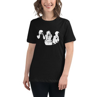 Monkeys in white Women's Relaxed T-Shirt - Thumbnail 2