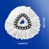 Spin Mop Head for O-Cedar 1-Tank Spin Mop Refill EasyWring Spin Mop Microfiber Refill Easy Cleaning Mop Head Replacement 8 Pack - Thumbnail 5