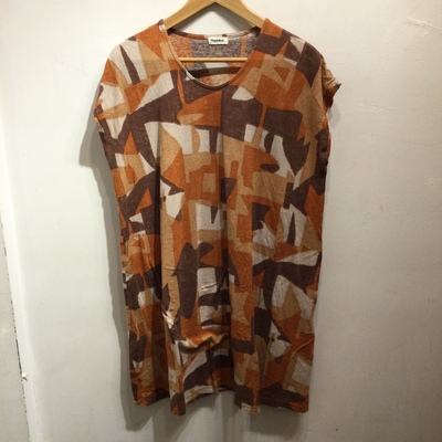 Plantation orange patterned dress - Thumbnail 2