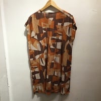 Plantation orange patterned dress - Thumbnail 2