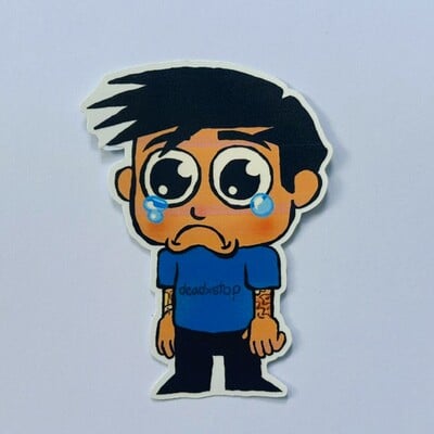 Sad heychris sticker (fob)