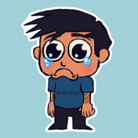 Sad HeyChris Sticker (FOB) - Thumbnail 3