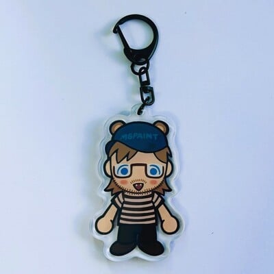 Fob beartrick acrylic keychain