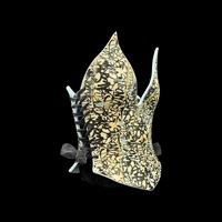 Street Art 3 piece wearable ceramic corset by: Nicole Moan  - Thumbnail 7