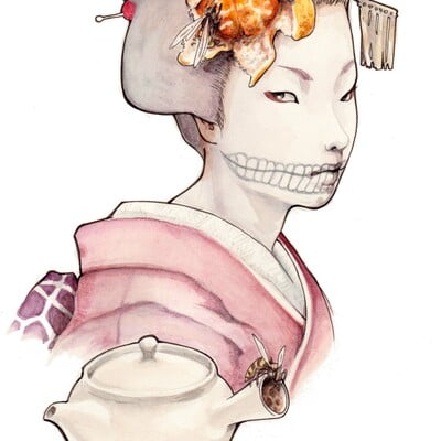 "the tea" postcard - Thumbnail 4