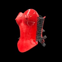 Red Tatas wearable ceramic corset by: Nicole Moan  - Thumbnail 1