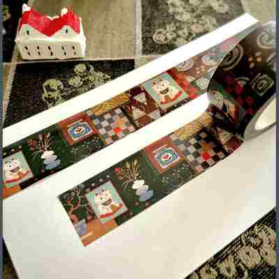 Odd lucky cat washi tape