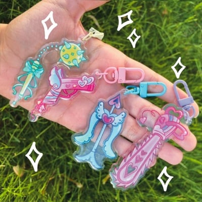 Magical accessory acrylic keychain