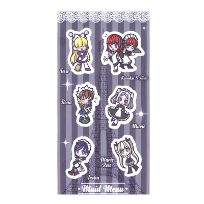 Maid Menu Sticker Sheet