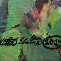 "Raspberries" Acrylic painting on 11 x 14 inch stretched canvas, Original artwork by N.E.Thompson - Thumbnail 5