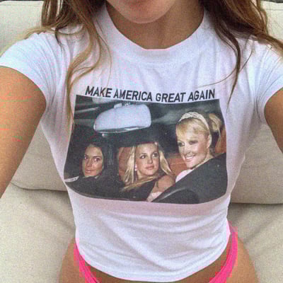 Make american great again baby tee - Thumbnail 1