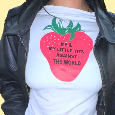 ME & MY LITTLE T I T S AGAINST THE WORLD BABY TEE