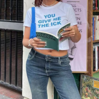 YOU GIVE ME THE ICK BABY TEE - Thumbnail 1