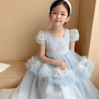 Kids Girls Lace Wedding dresses childrens formal dresses Pageant Dress - Thumbnail 1