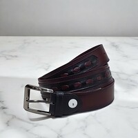Men's Handmade leather belt - Thumbnail 1