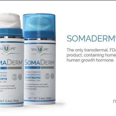 2 bottles somaderm topical 3.4oz 