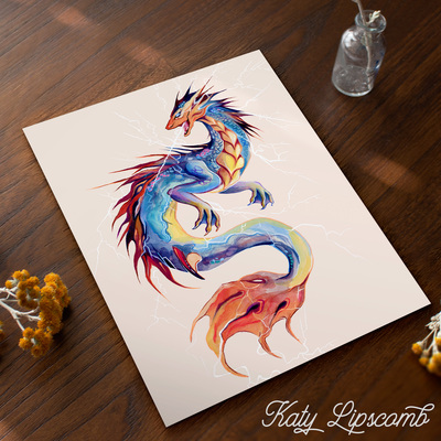 Storm dragon - print