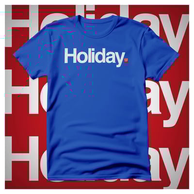 Holiday. shirt.