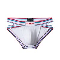 3PK Mesh gauze men's sexy underwear mesh holes quick-dry cut-out briefs underpants White JM388 - Thumbnail 3