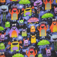 Lil Monsters From Outer Space - Luxe Fleece - Thumbnail 3
