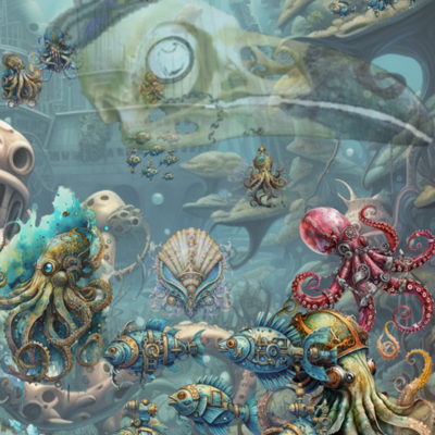 Secret society of octopi art