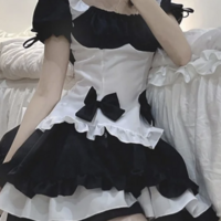 Halloween  Sexy French maid costume with accessories - Thumbnail 8